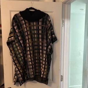 Aldo Martins Multicolor Plaid Poncho